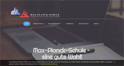 Desktop Screenshot of max-planck-schule.de