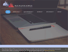 Tablet Screenshot of max-planck-schule.de